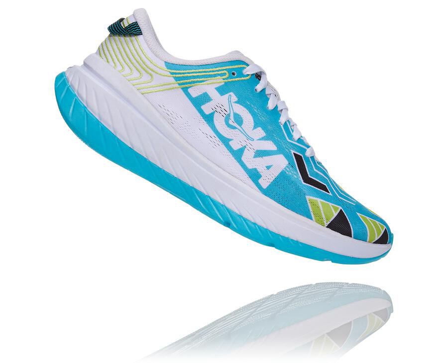 Zapatillas Running Hoka One One Mujer - Ironman Kona Carbon X - Azules/Blancas - ULQ526134